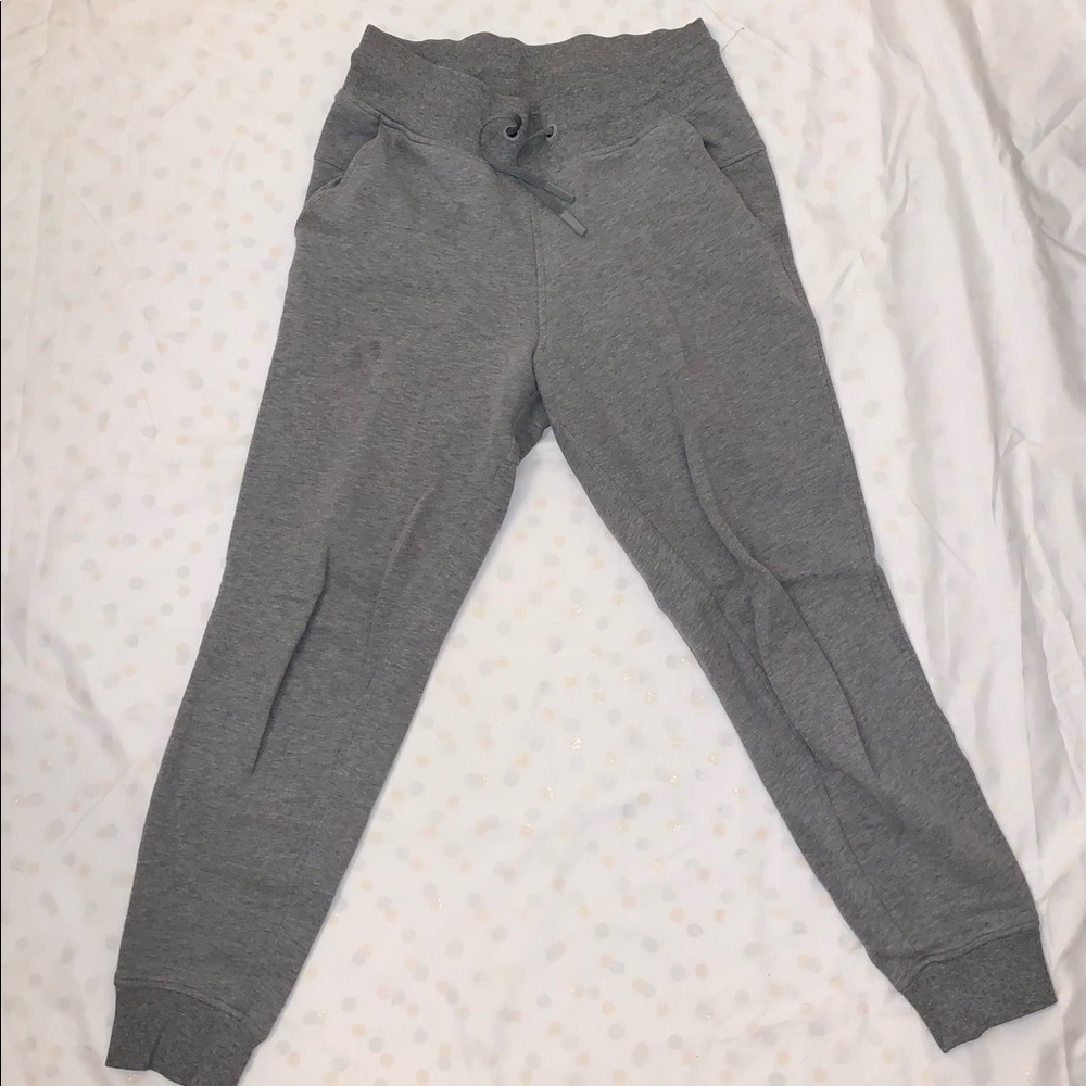 Gray sweatpants